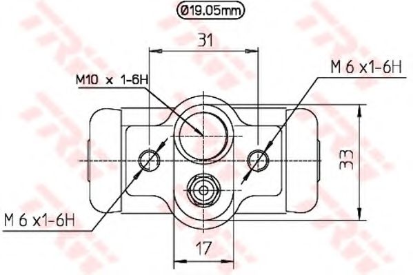 спирачно цилиндърче на колелото BWD229