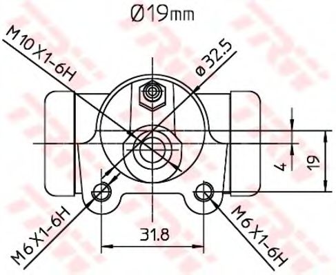 спирачно цилиндърче на колелото BWD260