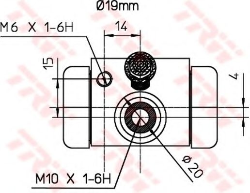 спирачно цилиндърче на колелото BWD316