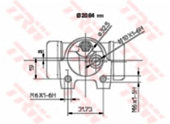 спирачно цилиндърче на колелото BWF118