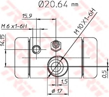 спирачно цилиндърче на колелото BWF290