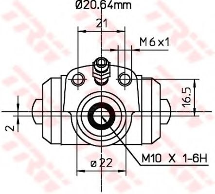 спирачно цилиндърче на колелото BWF295