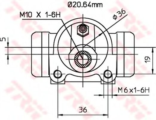 спирачно цилиндърче на колелото BWF303