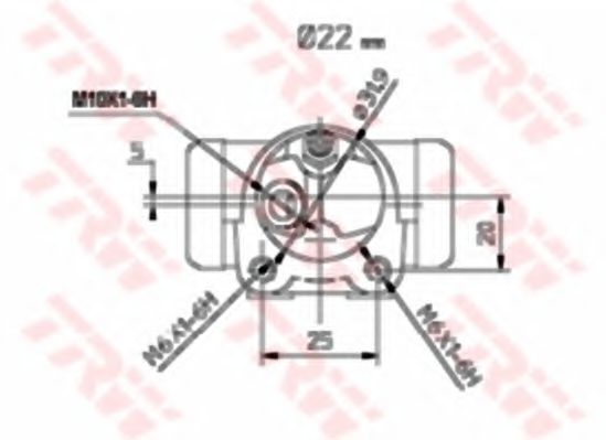 спирачно цилиндърче на колелото BWH174