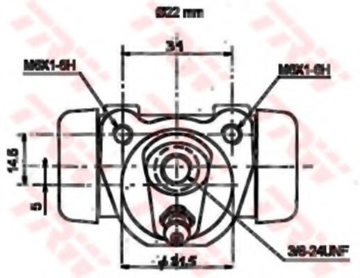 спирачно цилиндърче на колелото BWH175