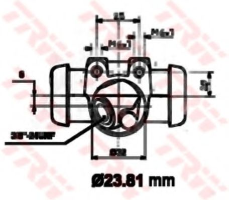 спирачно цилиндърче на колелото BWK116