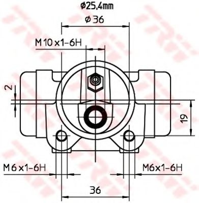 спирачно цилиндърче на колелото BWL204