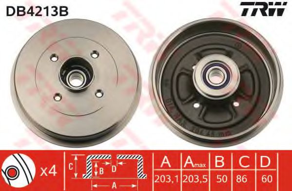 спирачен барабан DB4213B