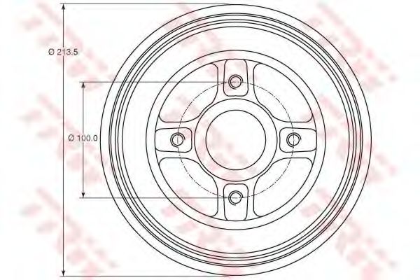 спирачен барабан DB4214MR