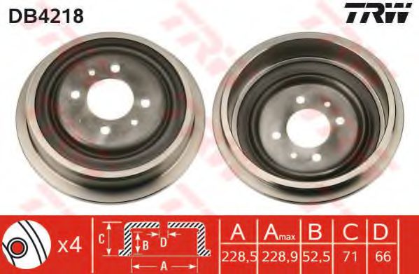 спирачен барабан DB4218