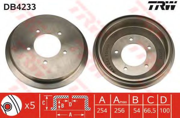 спирачен барабан DB4233