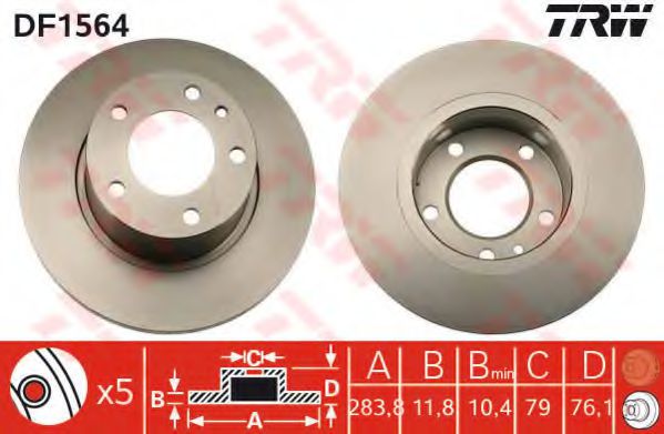 спирачен диск DF1564
