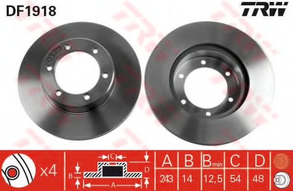 спирачен диск DF1918