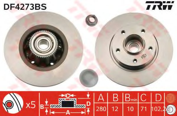 спирачен диск DF4273BS