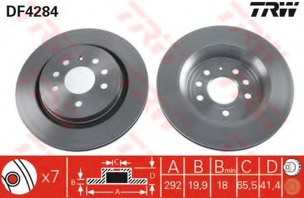 спирачен диск DF4284