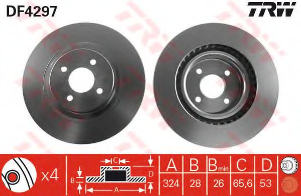 спирачен диск DF4297