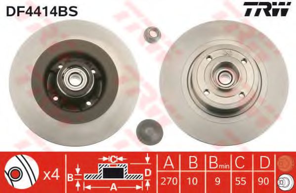 спирачен диск DF4414BS