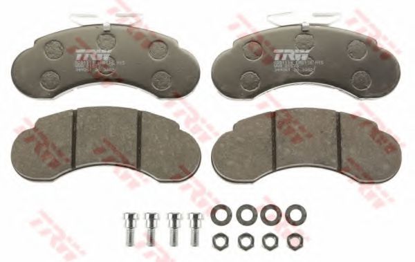 комплект спирачно феродо, дискови спирачки GDB1114