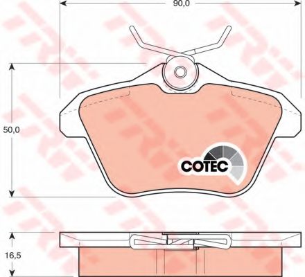 комплект спирачно феродо, дискови спирачки