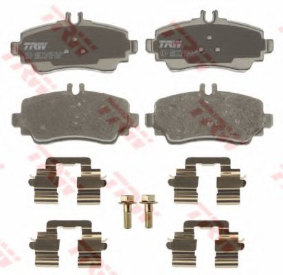 комплект спирачно феродо, дискови спирачки GDB1292