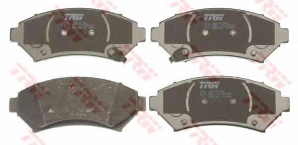 комплект спирачно феродо, дискови спирачки GDB1308