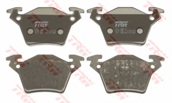 комплект спирачно феродо, дискови спирачки GDB1408