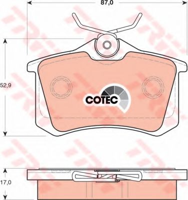 комплект спирачно феродо, дискови спирачки