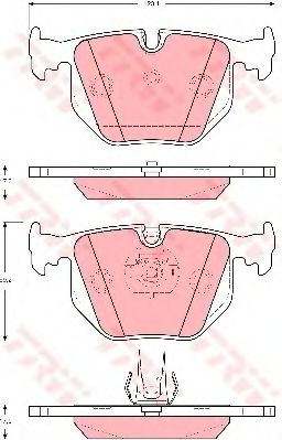 комплект спирачно феродо, дискови спирачки