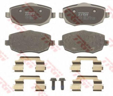 комплект спирачно феродо, дискови спирачки GDB1593