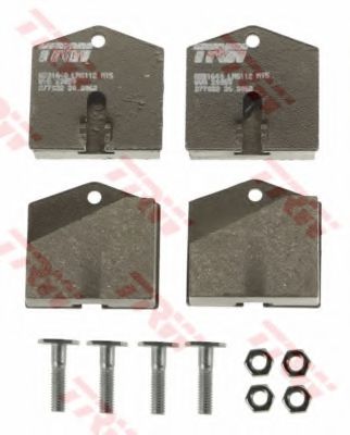 комплект феродо за накладки, дискова ръчна спирачка GDB1640