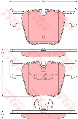 комплект спирачно феродо, дискови спирачки