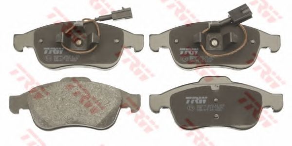 комплект спирачно феродо, дискови спирачки GDB1873