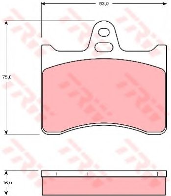 комплект спирачно феродо, дискови спирачки