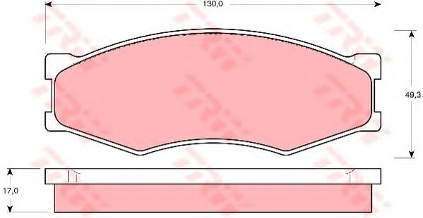 комплект спирачно феродо, дискови спирачки