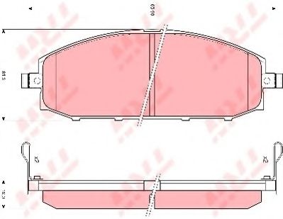 комплект спирачно феродо, дискови спирачки