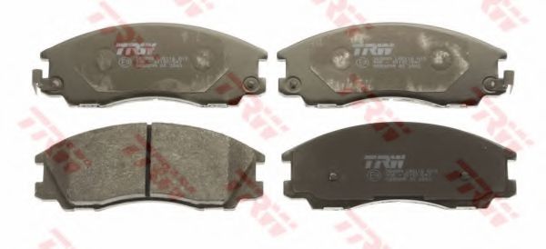 комплект спирачно феродо, дискови спирачки GDB3299