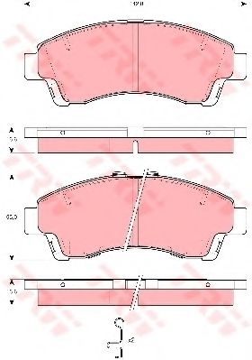 комплект спирачно феродо, дискови спирачки