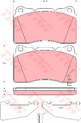 комплект спирачно феродо, дискови спирачки