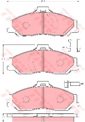 комплект спирачно феродо, дискови спирачки