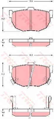 комплект спирачно феродо, дискови спирачки