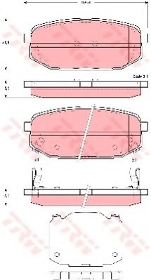 комплект спирачно феродо, дискови спирачки