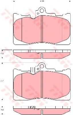 комплект спирачно феродо, дискови спирачки