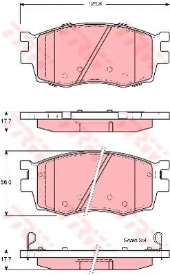 комплект спирачно феродо, дискови спирачки