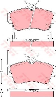 комплект спирачно феродо, дискови спирачки