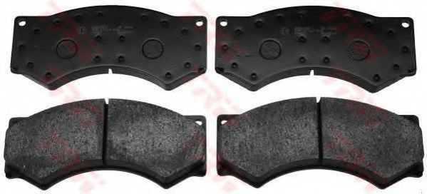 комплект спирачно феродо, дискови спирачки GDB5053