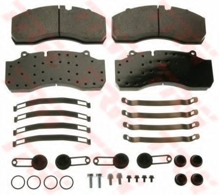 комплект спирачно феродо, дискови спирачки GDB5090