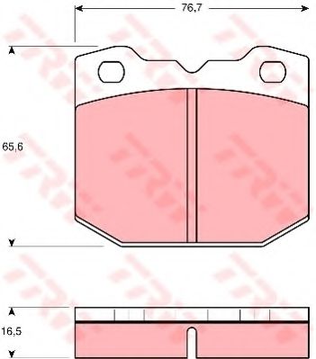 комплект спирачно феродо, дискови спирачки