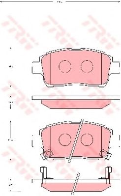 комплект спирачно феродо, дискови спирачки