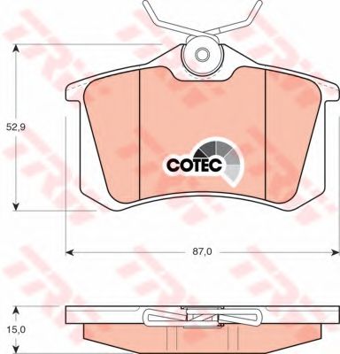 комплект спирачно феродо, дискови спирачки