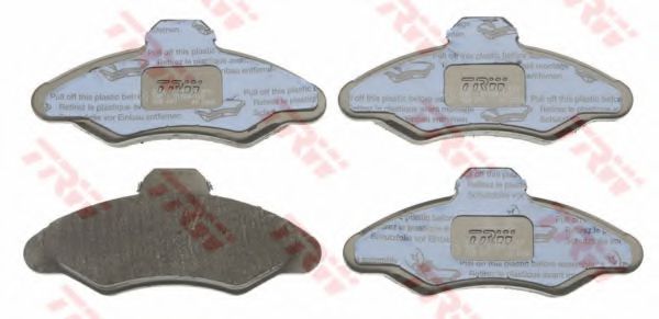 комплект спирачно феродо, дискови спирачки GDB897